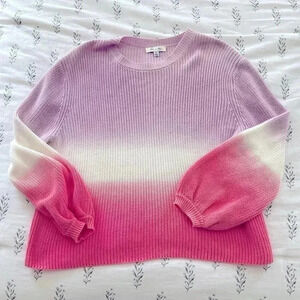 She + Sky Ombré Sweater Size M